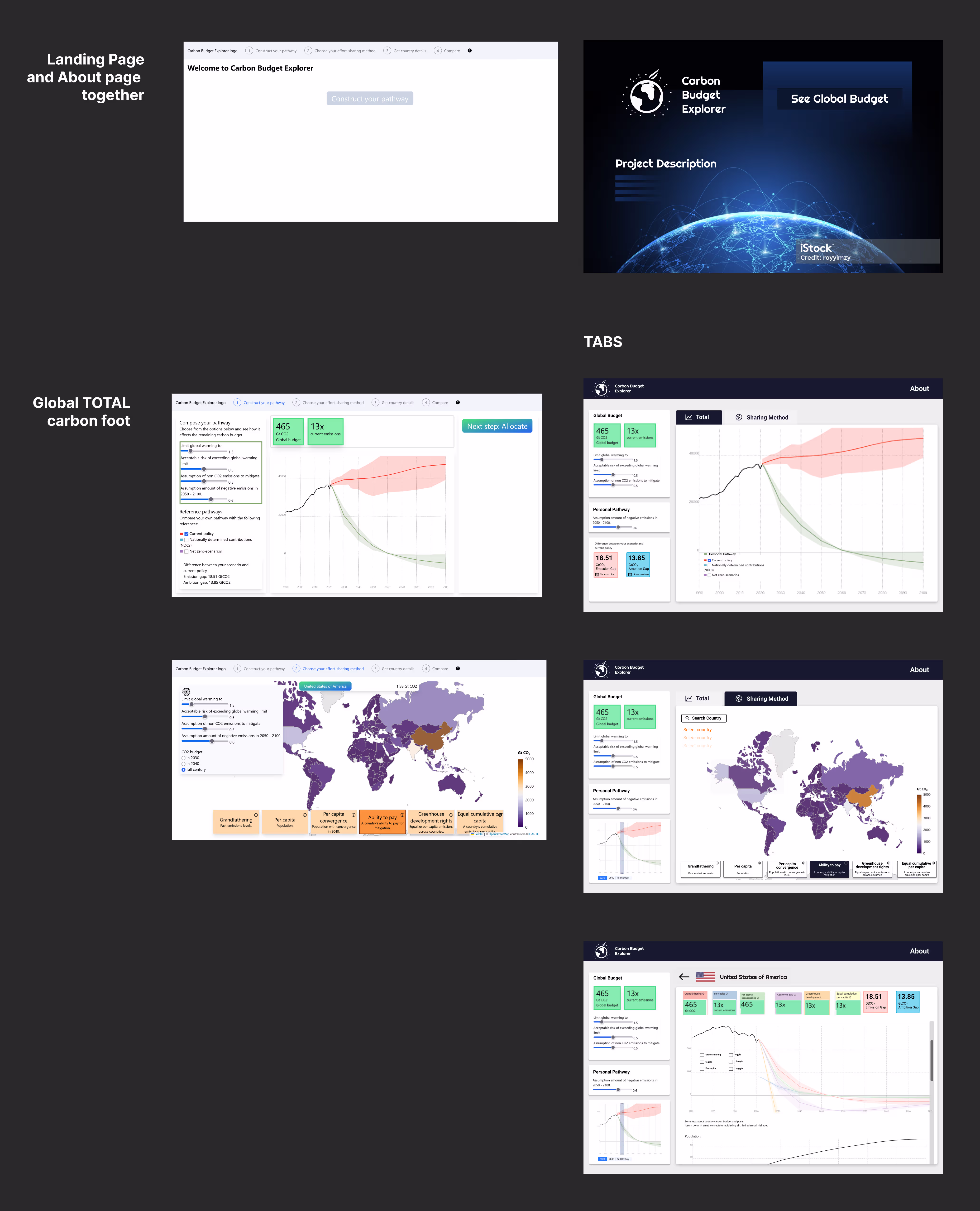 Before and after — UI transformation