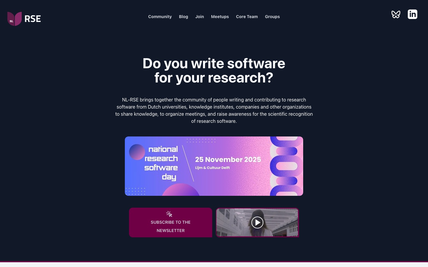 Current NL-RSE community website