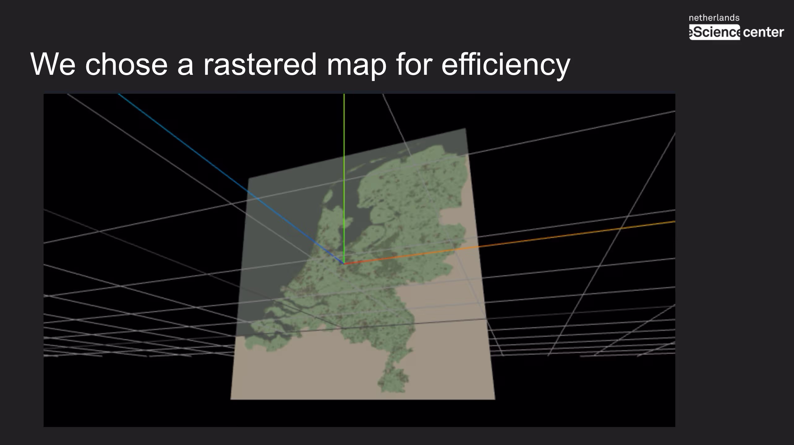 Map integration with volumetric cloud overlay