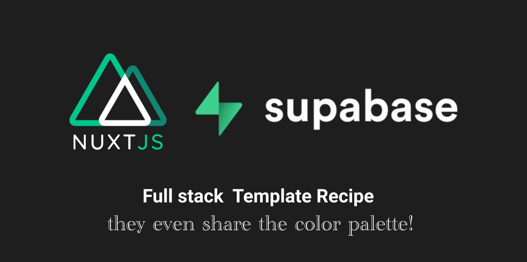 Nuxt and Supabase application stack